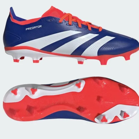 adidas Predator League Advancement Pack FG Football Boots –Lucid Blue/Cloud White/Solar Red – UK 5.5