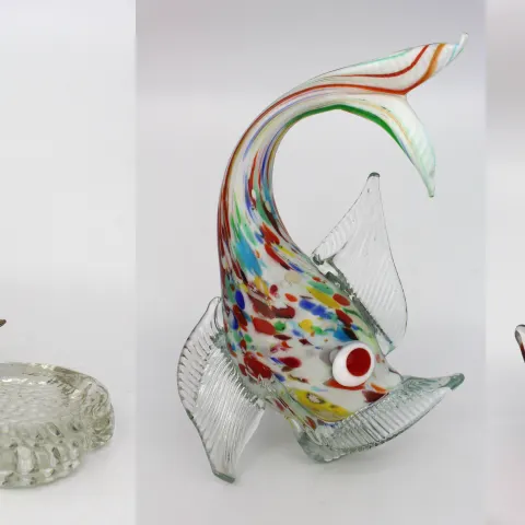 Collection of 3 Glass Animal Sculptures