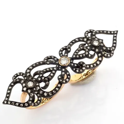 18K Rose Gold Diamond Ring