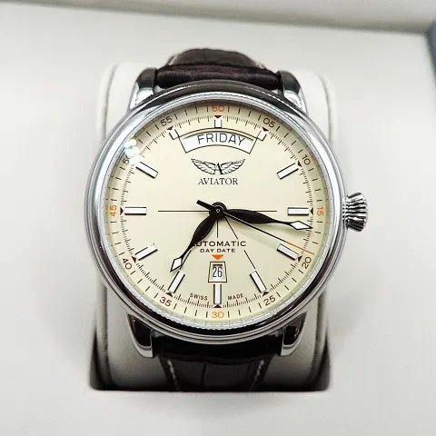 Aviator Douglas Day-Date Pilot Watch New Boxed Currently Retails for £845