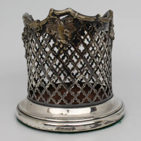 Late Victorian Silver Plated Wine Bottle Coaster by Henry Wilkinson & Co
