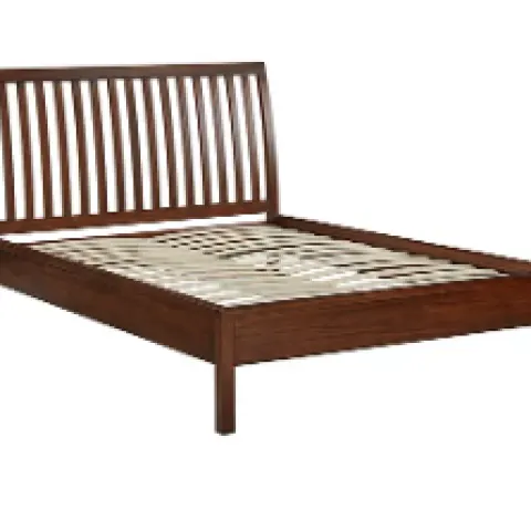 Item Description  -  John Lewis & Partners Medan Bed Frame, Double, Dark Wood  -  Stock Number   -