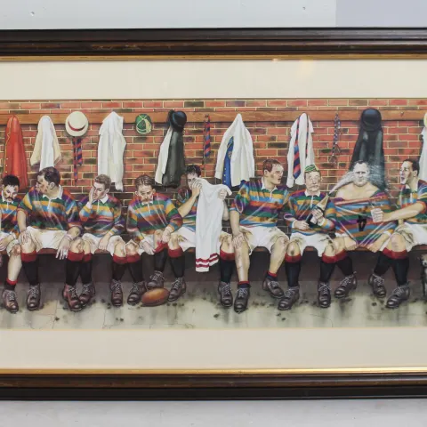 Framed Post Game Ruby Print Framed
