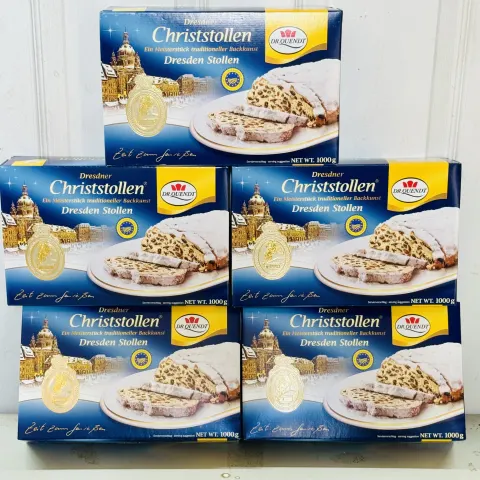 5 x Lambertz Dresden Stollen 1kg (OOD) BBE 7/24