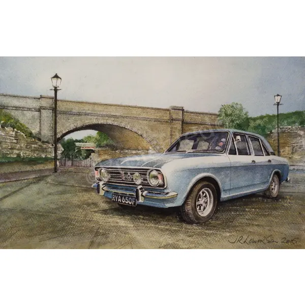 Ford Cortina Mk 2 Extra Large Metal Wall Art