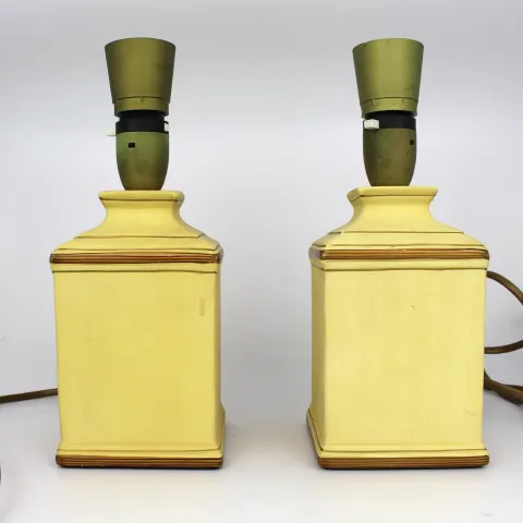 Pair of Small Decorative Ceramic Table Lamps