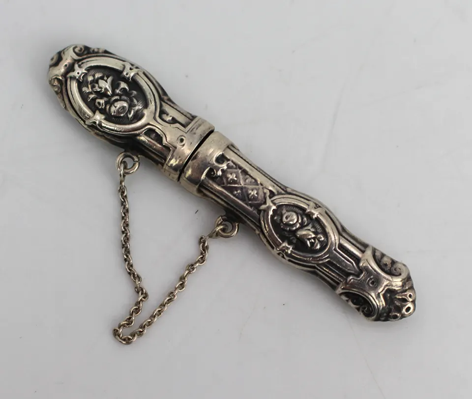 Early 20th c. Sterling Silver Match Holder