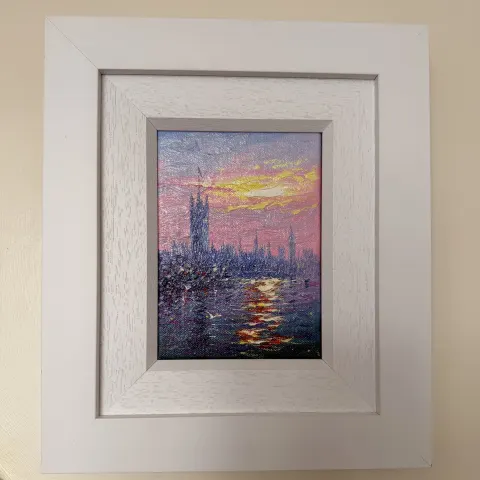 'Sunshine Sparkle Westminster' Original oil on canvas by Andrew Grant Kurtis