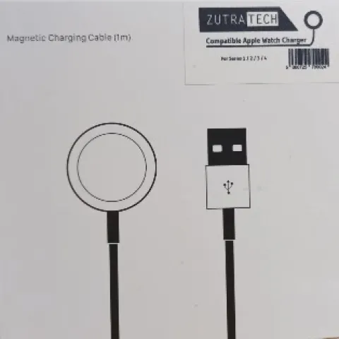 2  x Zutra Tech Apple Watch Magnetic Charger to USB-C Cable 1m - RRP 12.99ea