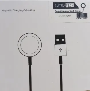 2  x Zutra Tech Apple Watch Magnetic Charger to USB-C Cable 1m - RRP 12.99ea