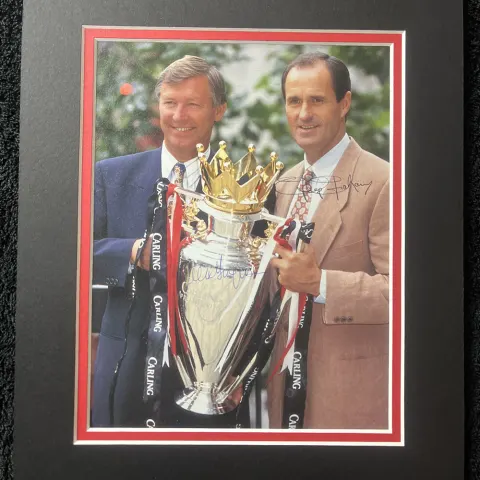 Alex Ferguson & George Graham Signed