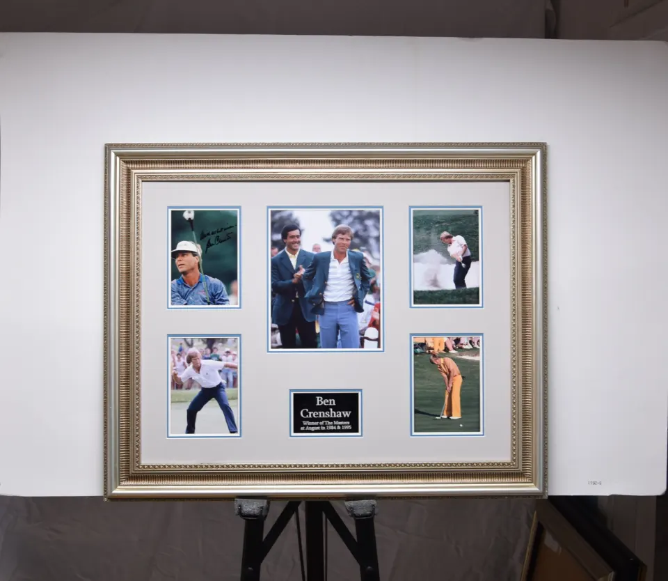 BEN CRENSHAW framed original signature presentations.