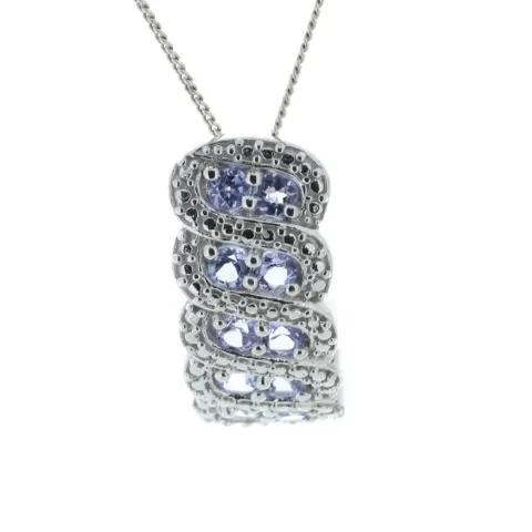 Silver Tanzanite Pendant