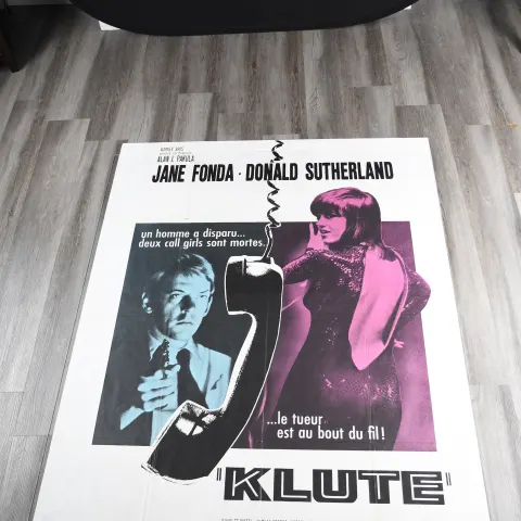 French Cinema Poster of 1971 Film "Klute"