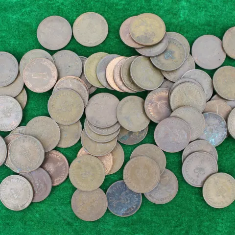 Collection of New Half Penny Coins
