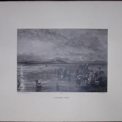 J.M.W Turner Rare “Lancaster Sands Morecambe” 1873 Picturesque Views in England -2