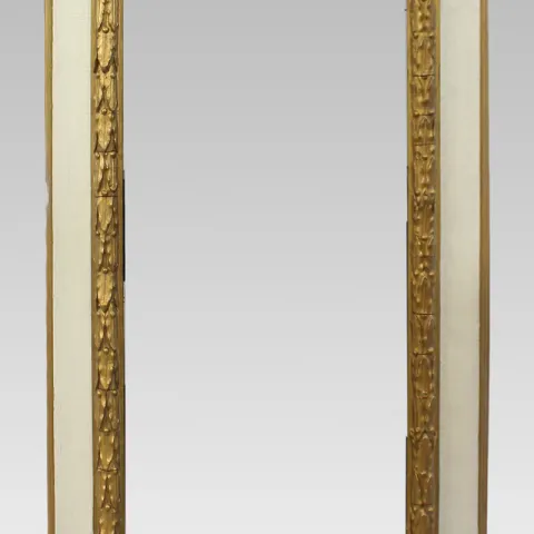 Early 20th c. Gilt & Painted Picture Frame