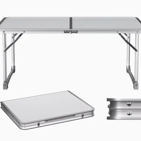 Portable Folding Table – Lightweight Aluminium Camping & Picnic Table With Carry Handle