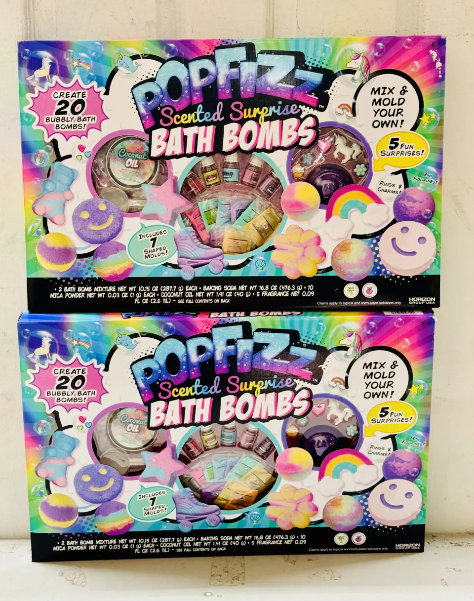 2 x Pop Fizz Magical Scented Bath Bomb Kit New Sealed Box