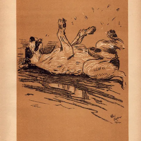 Cecil Aldin Antique Lovable Scamp Of a Terrier illustration A Dog Day -26.