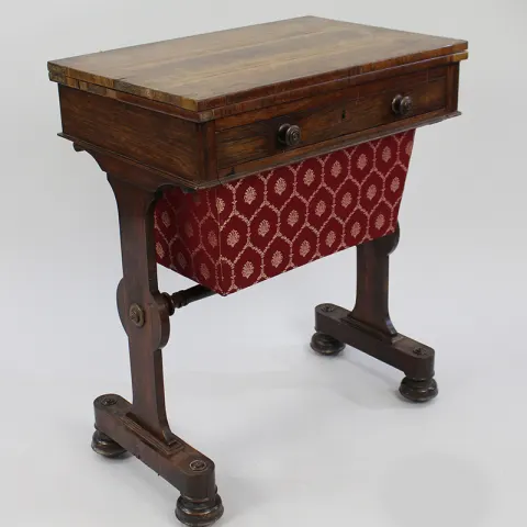 William IV Rosewood Card & Works Table