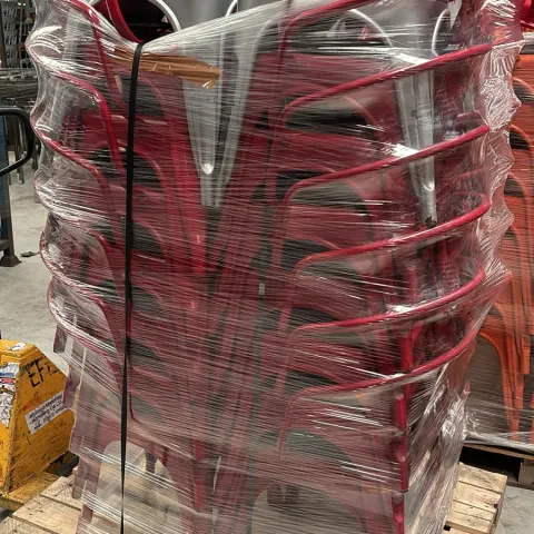 28 x Torex Red Metal Chairs + 4 x Silver Torex Metal Chairs