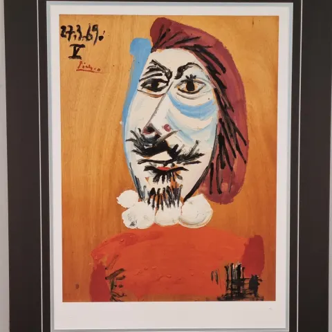 Pablo Picasso “Mans Head; Tete D’Homme, 1969” Rare Limited Edition