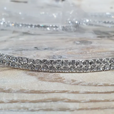 12 x 3 Row Diamante Crystal Bracelets Rrp £108