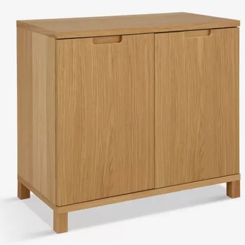 John Lewis Abacus Wide Storage Cupboard, FSC-Certified, Oak Customer Return Faulty