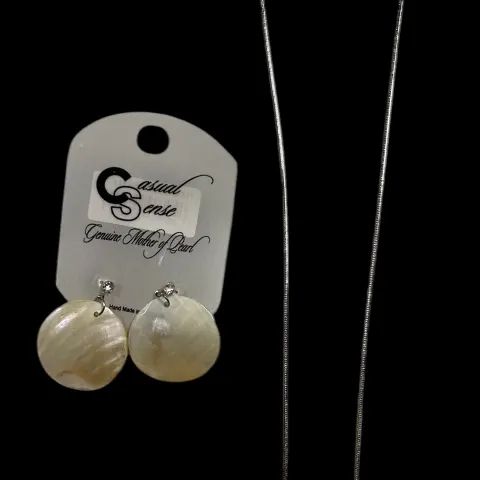 12 x Genuine Mother of Pearl Necklace and Earing sets L 11b