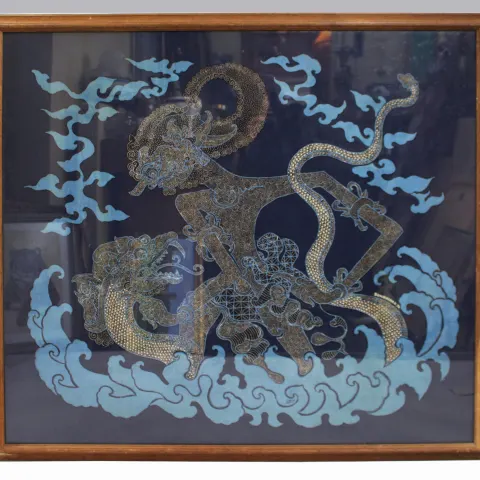 Large Balinese Batik Print by Suhirdiman 1976