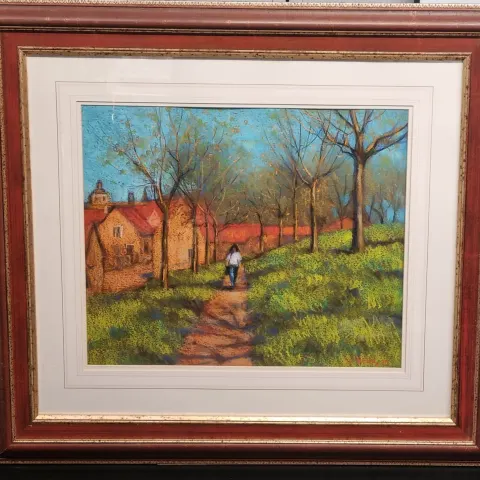 John Mackie Original Framed Pastel Painting