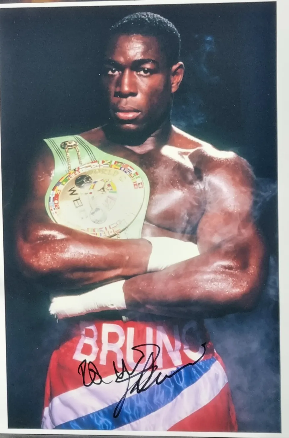 Frank Bruno Original Signature