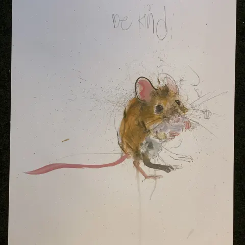 David White "Be Kind" - Wildlife Fieldmouse Signed Limited Edition Free Post Worldwide