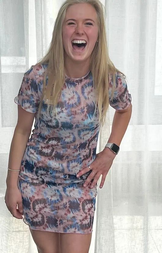 Sheer Short Sleeve Psychodel Dress
