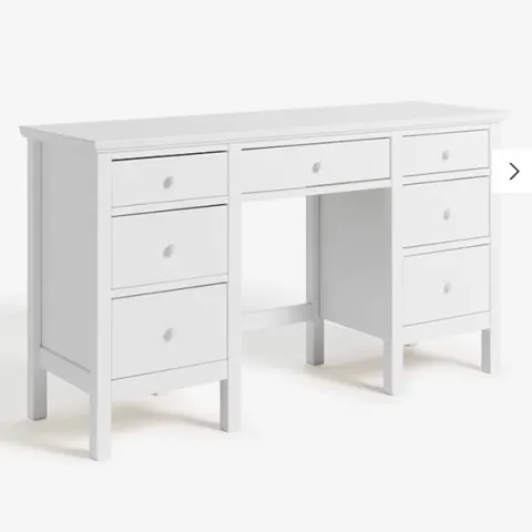 John Lewis ANYDAY Wilton Dressing Table/Desk, White RRP £349