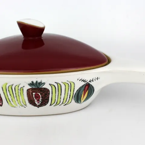 Vintage Denby Stoneware Handled Lidded Serving Dish