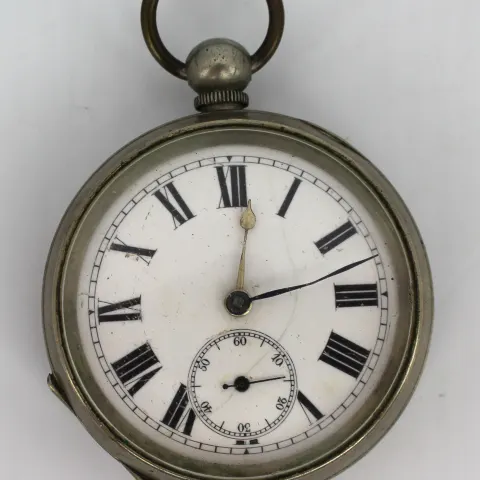 Vintage Pure Nickel Pocket Watch