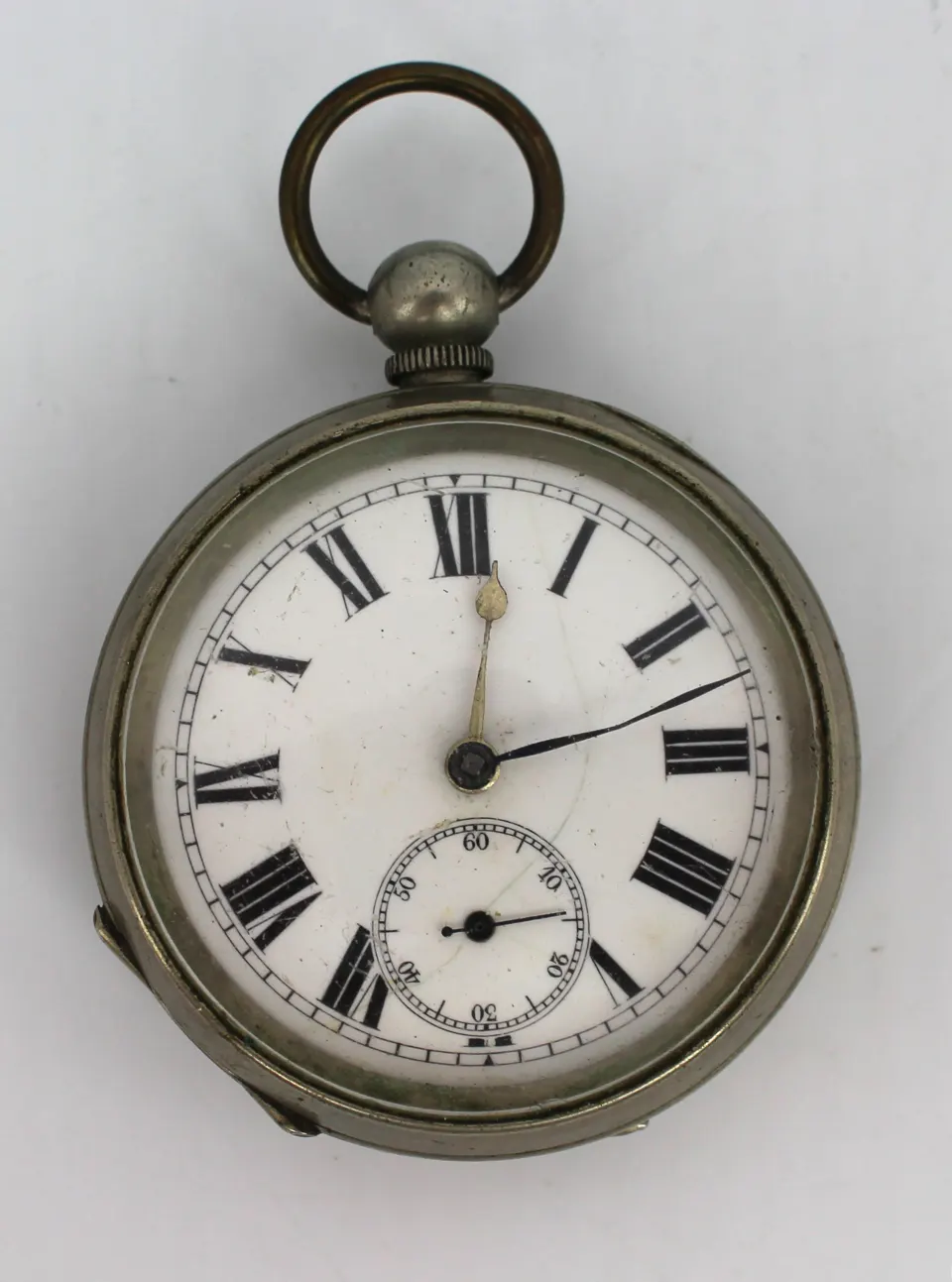 Vintage Pure Nickel Pocket Watch