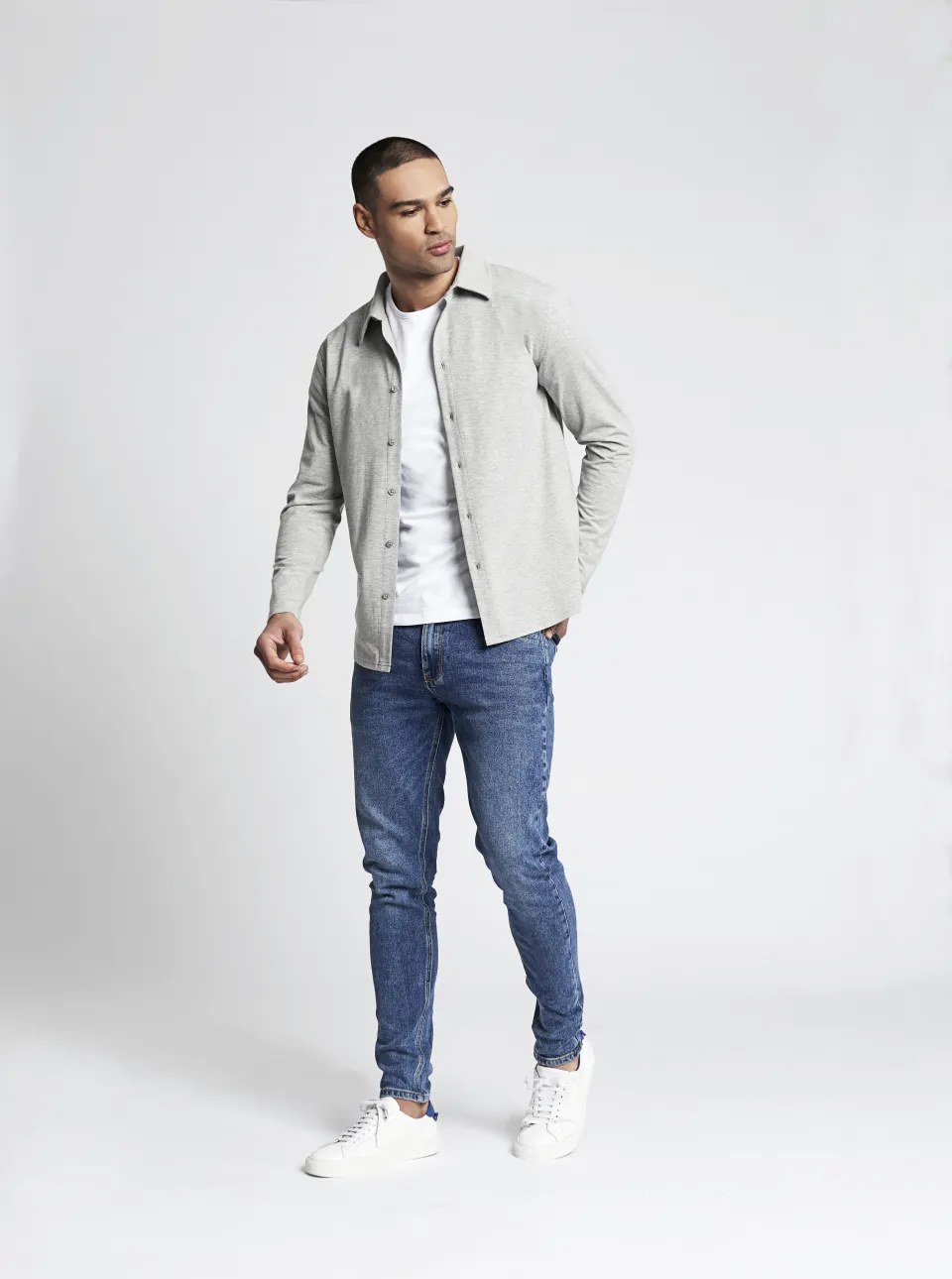 50 x Jersey Button Through Shirt