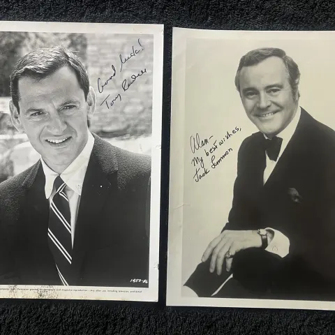 Jack Lemmon & Tony Randall Signed