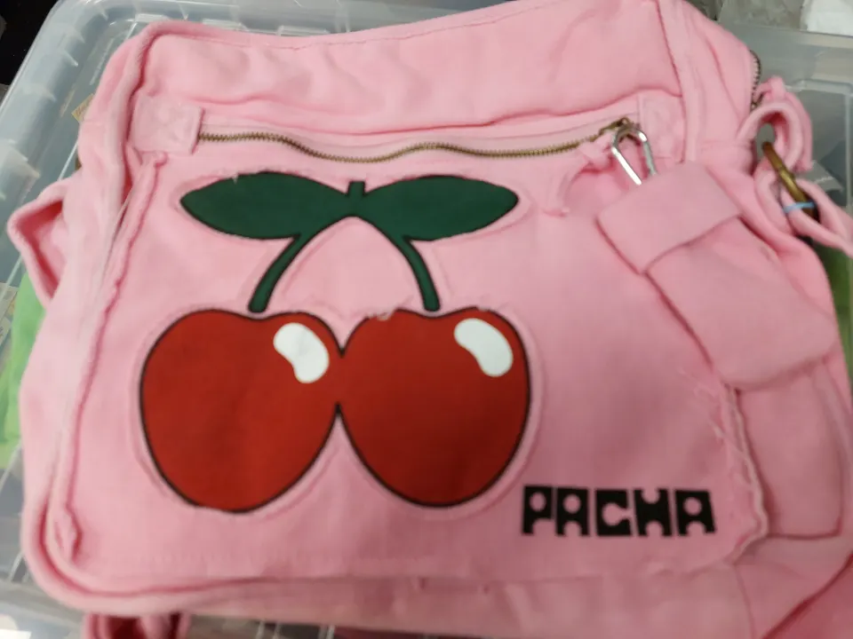 Pink Pacha bag.  Slight discolouration on back