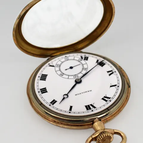 Antique Hamilton Half Hunter Pocket Watch – 17 Jewels, c.1925