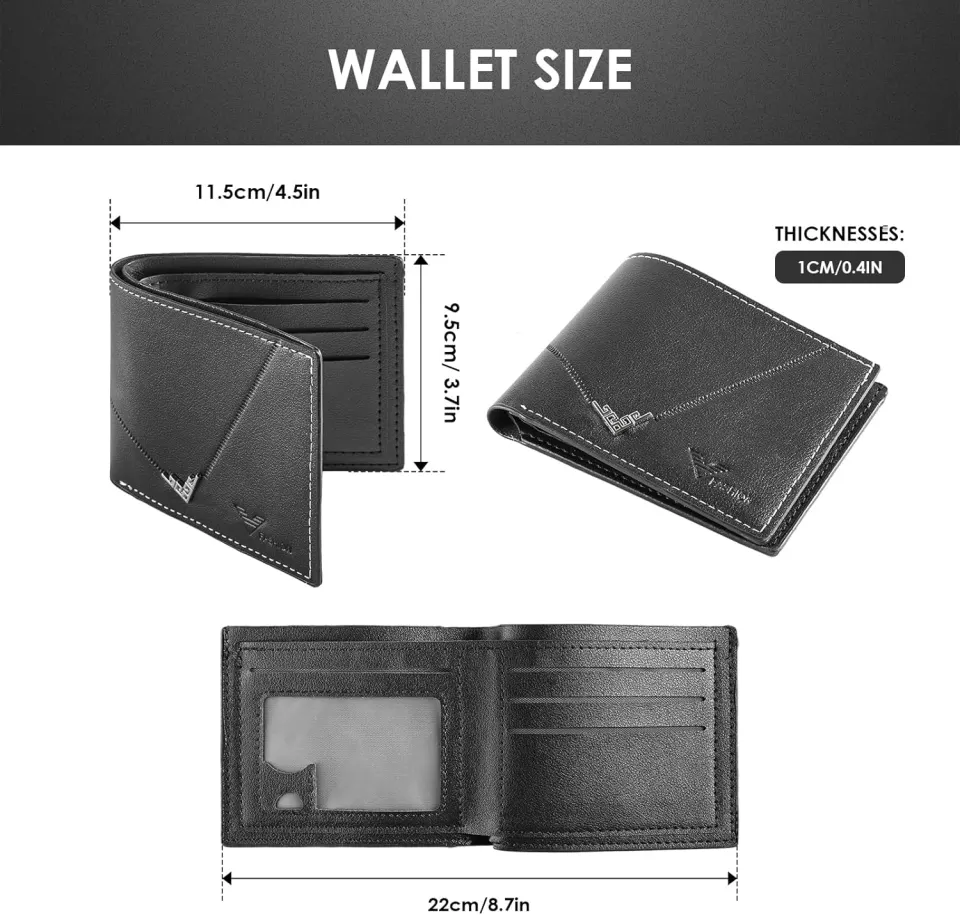 6 x Wallets with ID Window L12a sku-4064