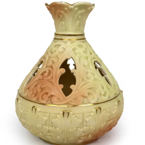 Locke & Co. Worcester Pot Pourri Vase c.1900