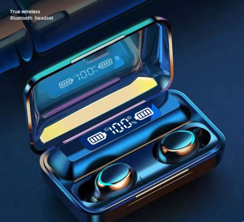 TWS Bluetooth Earphones Wireless Headphone 9D Stereo Sport Waterproof Earbud Headset With Microphone