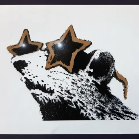 Banksy (Attributed)  Rat sticker (#0144)