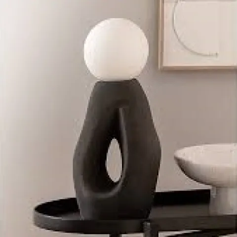4 x Black Sculptural Portable Table Lamps 51232911