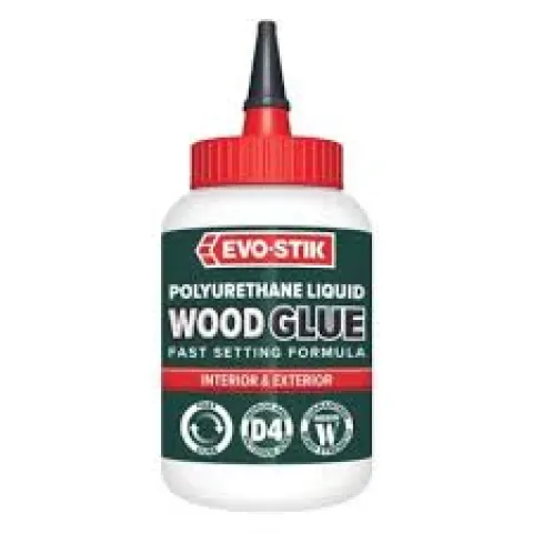 Evo-Stik 5-Minute PU D4 Waterproof Wood Adhesive Gel Clear 500ml