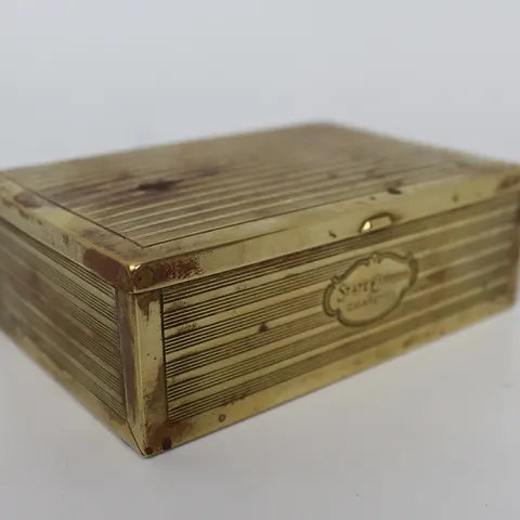 Vintage Brass State Express Cigarettes Box